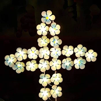 Светодиодный Солнечный крестовый садовый маркер открытый солнечный светильник двор декоративный цветок для памятных подарков