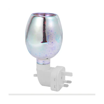 Электрическая Горелка для расплава воска, 3D Лампа для ароматерапии, Ночник, Настенный штекер, украшение для диффузора, Штепсельная вилка Великобритании