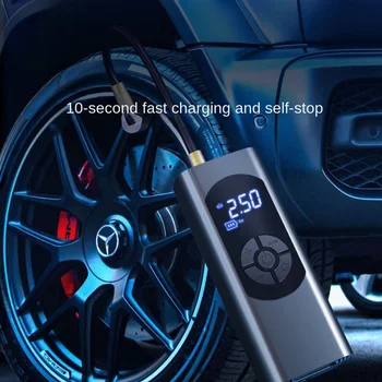 Портативный мини-автомобильный насос для накачки шин 12V Интеллектуальный Шинный насос со светодиодным экраном для аварийного воздушного компрессора