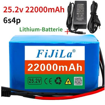 6s4p 24V 22Ah 18650 Batterie Lithium-Batterie 25,2 v 22000mAh Elektrische Fahrrad Cyclomoteur/Elektrische/Li ion akku mit ladege