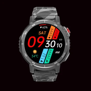 Смарт-Часы для Мужчин IP68 Водонепроницаемый C22 Smartwatch 4G ROM Поддержка Подключения Гарнитуры 400 мАч 7 дней автономной работы Спортивные Смарт-Часы