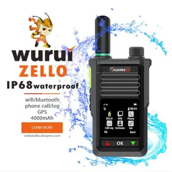 Wurui MX6 Zello IP67 водонепроницаемый WiFi Bluetooth POC портативная рация Android телефонный звонок междугородний 2-полосный радиоприемник радиоприемники