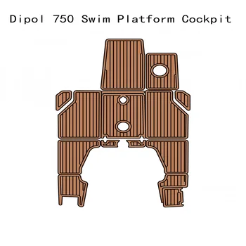 Плавательная платформа Dipol 750, кокпит, лодка, коврик для пола из ЭВА искусственного тика