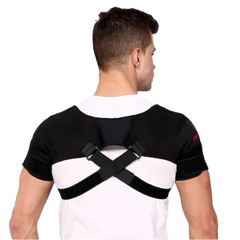 Регулируемый компрессионный рельефный протектор, спортивный бандаж через плечо, бандаж для спины, боль в плече, Двойная поддержка, Двойная