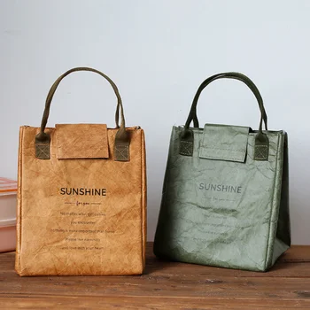 Бумажная сумка для ланча, водонепроницаемая изоляционная сумка, удлиняющая и утолщающая алюминиевая фольга, японская сумочка, Офисный работник, студент