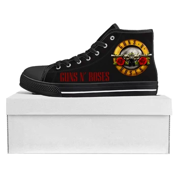 Guns N Roses Хэви-метал Рок-группа, Высококачественные Кроссовки, Мужские, Женские, Подростковые, парусиновые кроссовки, обувь для пары, обувь на заказ