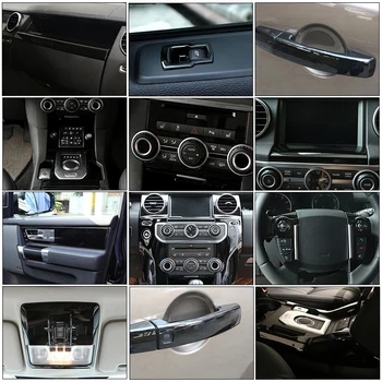 ABS ярко-черный для Land Rover Discovery 4 LR4 2010-2016 Декоративные наклейки для интерьера и экстерьера, автомобильные аксессуары