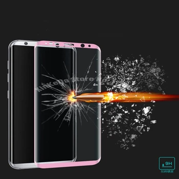 10 шт. Полностью 3D изогнутая пленка из закаленного стекла для Samsung Galaxy S8/S8 Plus 9H Передняя защитная пленка для экрана с розничной коробкой