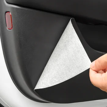 Защитный коврик для боковой двери автомобиля Tesla Model 3 Y, Аксессуары для укладки кожаного интерьера Авто