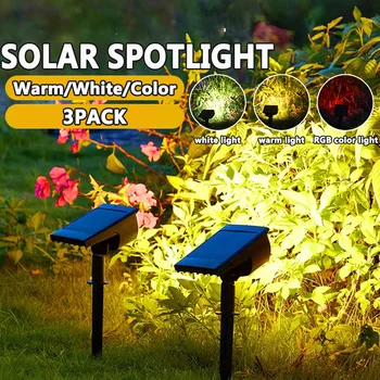Наружный сад, 7 светодиодных ламп на солнечных батареях, Регулируемый солнечный прожектор, встроенный в землю IP65, Водонепроницаемые настенные светильники для ландшафтного газона, освещение