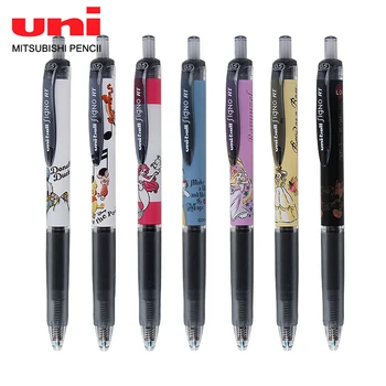 Японские Канцелярские принадлежности Uni, Ограниченная серия, Гелевая ручка с милым Кавайным персонажем UMN-158, Черные чернила 0,5 мм, Гладкий набор для письма