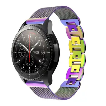 Сетчатый ремень, ювелирная пряжка, ремешок для смарт-часов Samsung Galaxy Watch, 46 мм, ремешок для часов в стиле браслета, модный ремешок 22 мм для Gear S3