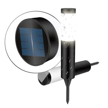Светодиодный Солнечный цилиндрический светильник для лужайки, водонепроницаемый IP65, уличные садовые светильники на солнечных батареях для сада, двора, подъездной дорожки, дорожки для крыльца