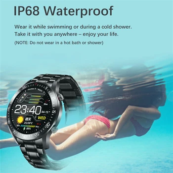 новые цифровые часы с полным сенсорным экраном Bluetooth Smart Watch Напоминание информации о сердечном ритме кровяном давлении Спортивные Водонепроницаемые часы