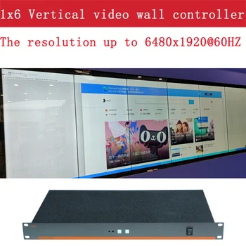 контроллер вертикальной видеостены 1x6, разрешение до 6480x1920 при 60 Гц, TK-GT0206v, процессор видеостены сверхвысокой четкости
