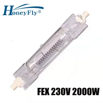 HoneyFly FEX 138 мм Галогенные Лампы 220 В 2000 Вт RX7S Прожектор С Нитью Накаливания Кварцевая Трубка Освещение Для Интервью Newsmaking