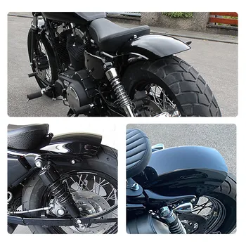 Брызговик Заднего Крыла Мотоцикла Яркий Черный Брызговик Из АБС-пластика Брызговики Для Harley Sportster XL883 1200 72 48