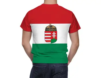 Брендовая летняя футболка BIANYILONG, модная футболка с 3D изображением венгерского флага, мужской модный Уникальный топ в стиле хип-хоп с круглым вырезом и коротким рукавом