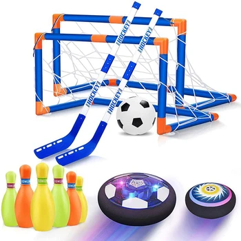 Подвесной футбольный мяч, плавающий Детский мигающий спортивный мяч, игрушки, парящие, скользящие, для отдыха в помещении, Светящийся футбольный мяч