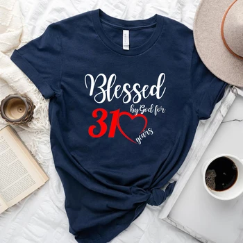 Благословленный Богом на 31 год Рождения, Женская футболка 1992 Года, Хлопковая винтажная футболка с графическим рисунком, одежда в стиле Гранж, Высококачественная футболка Унисекс