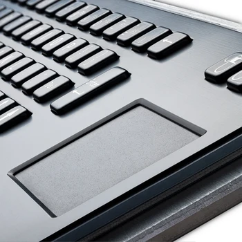 Промышленная черная металлическая клавиатура с сенсорной панелью для киоска общественной информации
