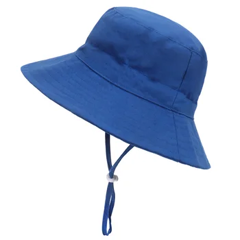 Детские шляпы, Весна-Лето, Новые Солнцезащитные шляпы для девочек, Детские Уличные Шляпы с большими полями, Хлопчатобумажные Льняные Дышащие Солнцезащитные шляпы