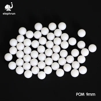 твердые пластиковые шарики Delrin из полиоксиметилена (POM) 9 мм / Celcon для шаровых кранов и подшипников