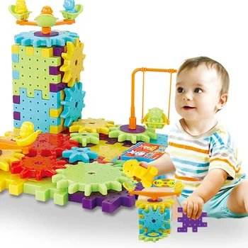 Строительная Игрушка-головоломка, Развивающая Игрушка Для Детей, Рождественский подарок Для Детей, Сменная Электрическая игрушка