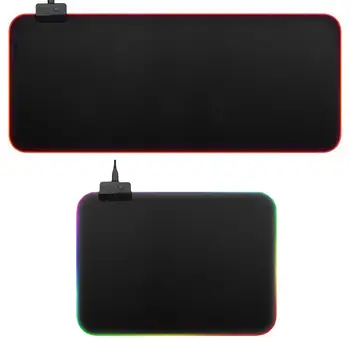 RGB светодиодный светящийся игровой коврик для мыши, клавиатура с подсветкой, нескользящий коврик, одеяло