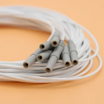 50шт Кабель с зажимом для ушей EEG/AEEG/VEEG, кабель для сбора физиологического сигнала и электрод, аксессуары для ЭЭГ сна