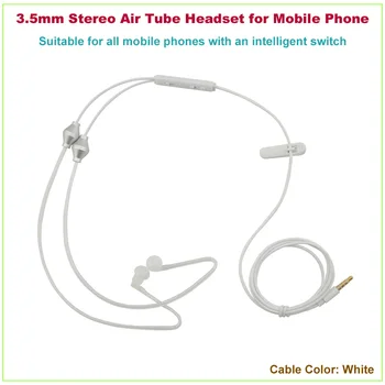 Горячая распродажа, Бесплатная доставка, Универсальная 3,5-мм стереогарнитура для всех мобильных телефонов (белый цвет)