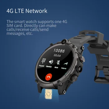 2023 Новая Глобальная версия 4G LTE Смарт-часы Мужские Android 8 SIM GPS WIFI 4 ГБ + 128 ГБ 930 мАч с двойной камерой Smartwatch Телефон Google Play