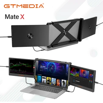 GTMEDIA Mate X 11,6-дюймовый IPS FHD портативный монитор высокой четкости с двойным экраном и тройным портативным монитором для ноутбука