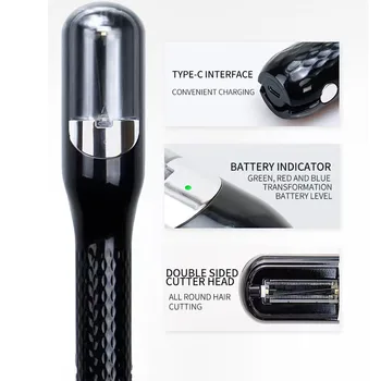 USB Беспроводной Триммер для секущихся кончиков волос Автоматическая машинка для стрижки кончиков волос Беспроводная Сухая Поврежденная и ломкая отделка Для женщин