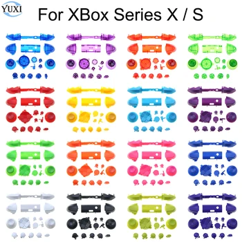 YuXi 18 Цветов Сплошной бампер RB LB Кнопки запуска RT LT Комплект модов для контроллера Xbox серии X S Аналоговый джойстик Dpad