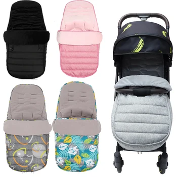 Универсальный Спальный мешок для детской коляски, Толстая теплая подушка для коляски, Чехол для ног, Хлопковый конверт, Спальные мешки для аксессуаров для колясок