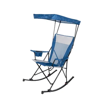 Походное кресло-качалка Ozark Trail с натяжением сетки с балдахином, синее и серое, съемные качалки, для взрослых