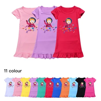 Ночная рубашка для девочек Adley, летняя детская пижама для девочек с героями мультфильмов, ночное платье, Летняя детская ночная рубашка для сна для девочек, Косплей