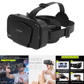 Новые игровые очки виртуальной реальности 3D VR Smart, гарнитура, совместимая с iPhone и телефоном Android G10 Metaverse VR Headset