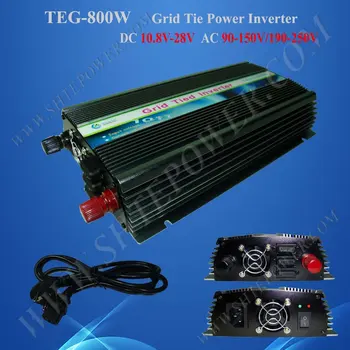 сетевой инвертор 800 Вт для солнечных батарей постоянного тока 10,8-28 В в переменный 110 В/220 В Сетевой инвертор