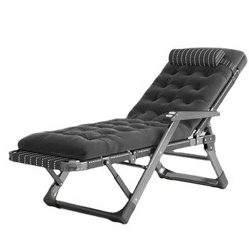 Складной стул-кровать для одного человека, простая офисная кровать для отдыха, больничная койка, переносное кресло для отдыха на открытом воздухе, бесплатная установка