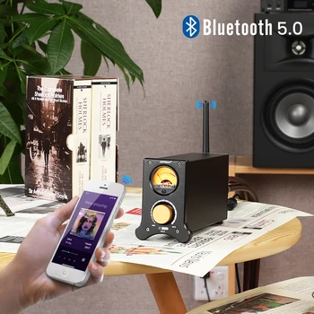 AIYIMA Bluetooth APTX-HD Усилитель Мощности Аудио VU Метр Стерео Индикатор уровня TPA3116 Усилитель Hi-Fi Динамик 100Wx2 Динамик Усилитель