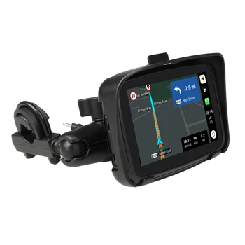 5-Дюймовый мотоцикл GPS Мото Навигация Портативный Моторный навигатор GPS Навигация мотоцикл Carplay Android Авто Стерео Водонепроницаемый
