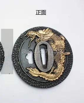 Цуба ручной работы, приспособление для японского Меча Катана, аксессуар kirsite Guard Dragon