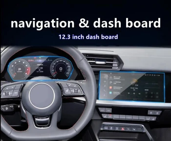 Автомобильная навигация, экран Из закаленного Стекла, Защитная пленка, Радио, DVD, GPS, ЖК-панель, наклейка на экран для Audi A3 2021, автомобильный Стайлинг