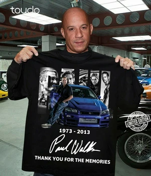 1973-2013 Paul Walker спасибо за футболку с воспоминаниями