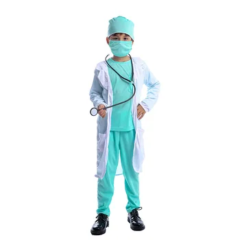 Детский костюм Доктора, Косплей, Больничный костюм, Нарядный костюм на Хэллоуин для детей
