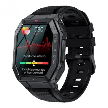 K55 1,85 дюймов 2022 Военные Смарт-Часы Мужские Bluetooth Вызов 350 мАч 24 Ч Здоровый Монитор Открытый IP68 Водонепроницаемый Smartwatch Подлинный
