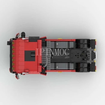 MOC-5648 Mercedes Actros 4 X 2 Полуприцепа Строительный блок, модель, Электрическая игрушка-головоломка, подарок для детей