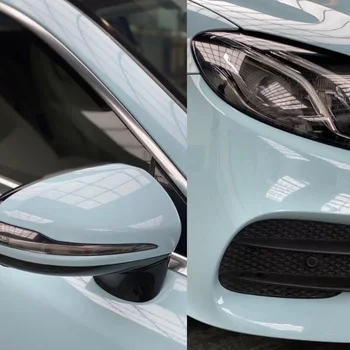 Украшение автомобиля Защитная Пленка для Автоматической краски glacier blue High Gloss Car Wrap 1.52*15m